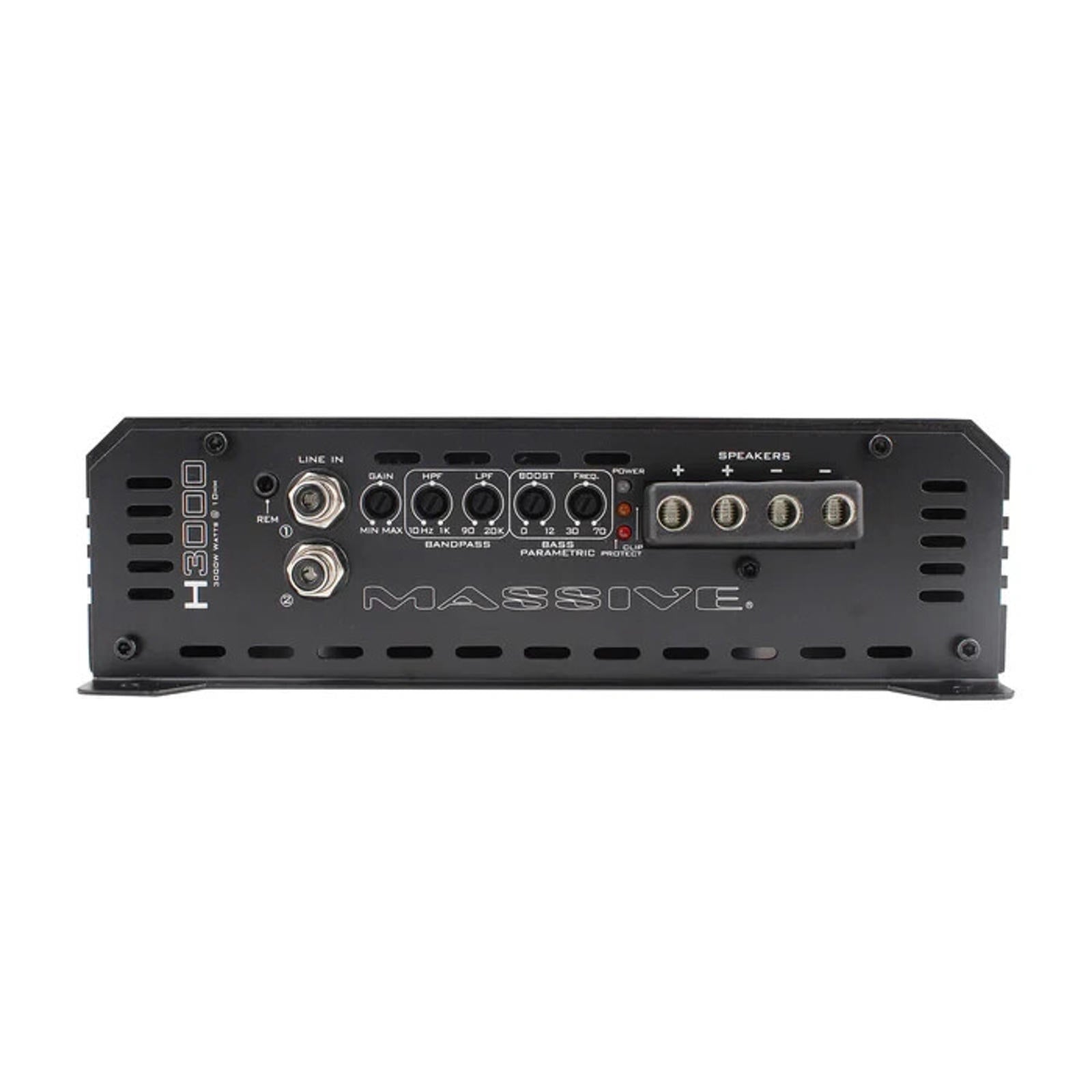 Massive Audio Hippo H3000 3000 WATT RMS X 1 @ 1 OHM MONO AMPLIFIER 6000 W MAX