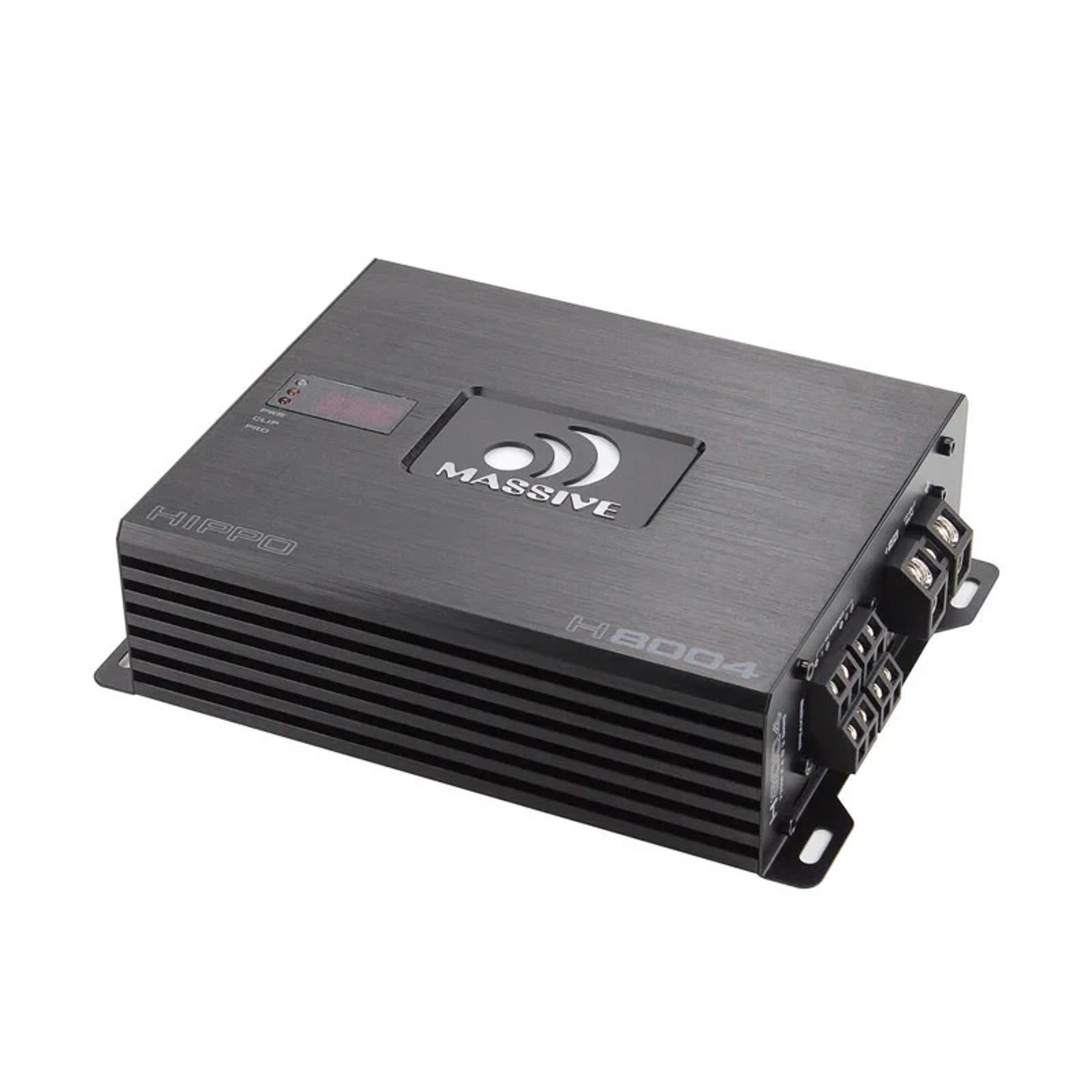 Massive Audio Hippo H8004 125 WATT RMS X 4 @ 4 OHM 4 3 2 Channel AMPLIFIER