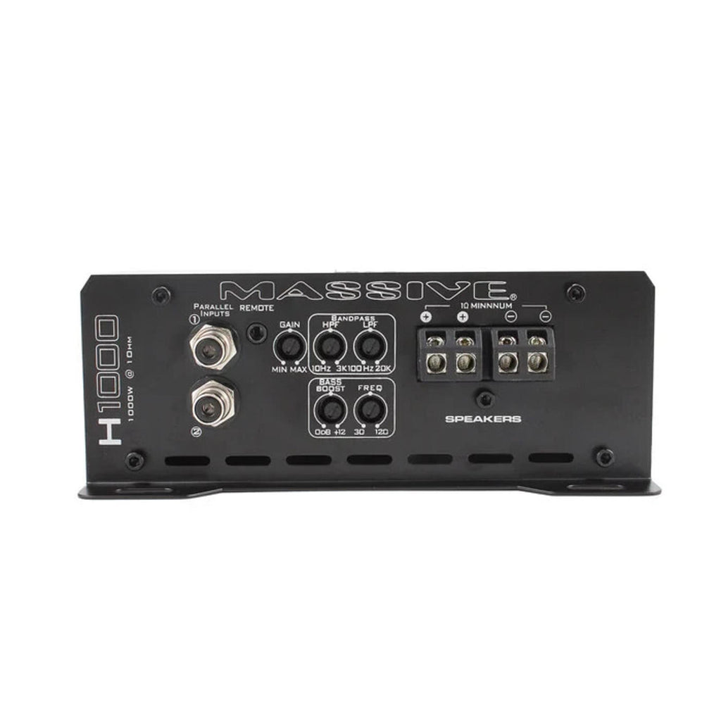 Massive Audio Hippo H1000 1000 WATT RMS X 1 @ 1 OHM MONO AMPLIFIER 2000 W MAX