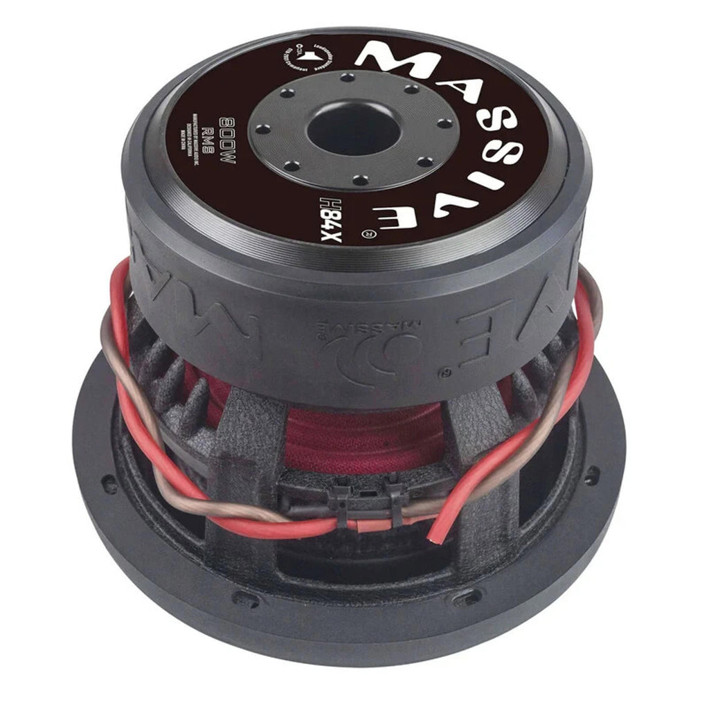 Massive Audio HIPPO H84X 1400 Watt 8" Dual 4 Ohm Car Audio Subwoofer 800 W RMS