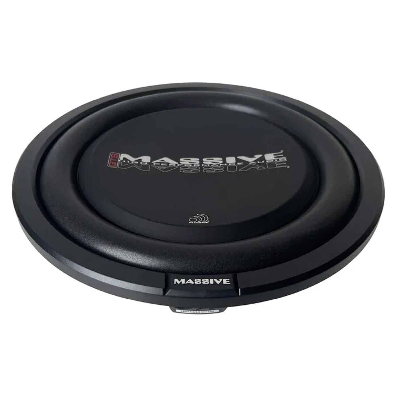 Massive Audio GTS12 12" 400 Watt RMS Dual 4 Ohm Shallow Mount Depth Subwoofer