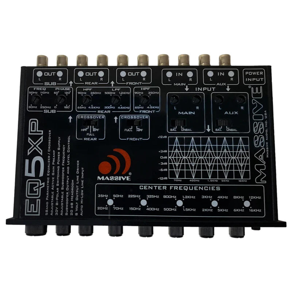 Massive Audio EQ5XP 6-Channel Line Output Converter Equalizer Signal Processor