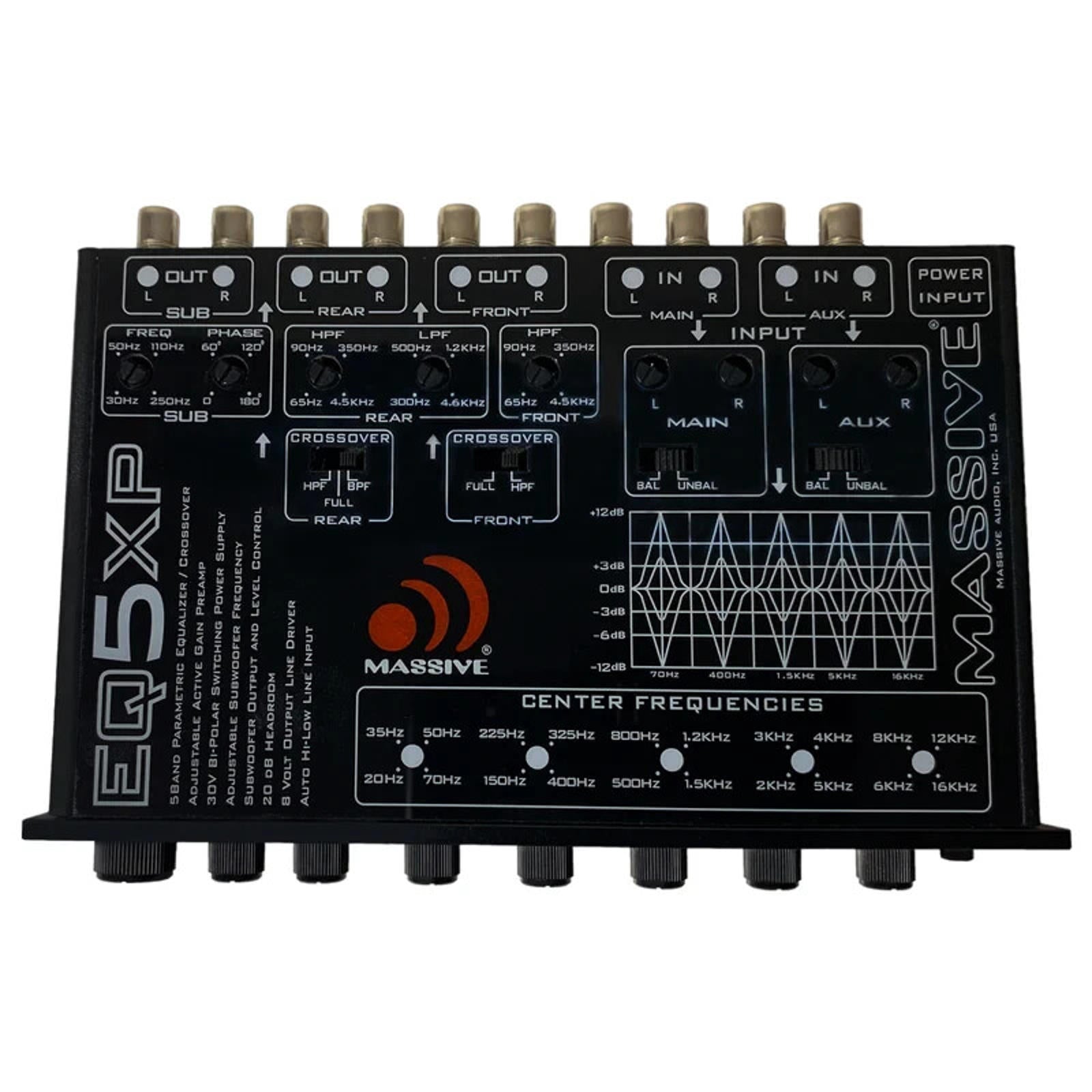 Massive Audio EQ5XP 6-Channel Line Output Converter Equalizer Signal Processor