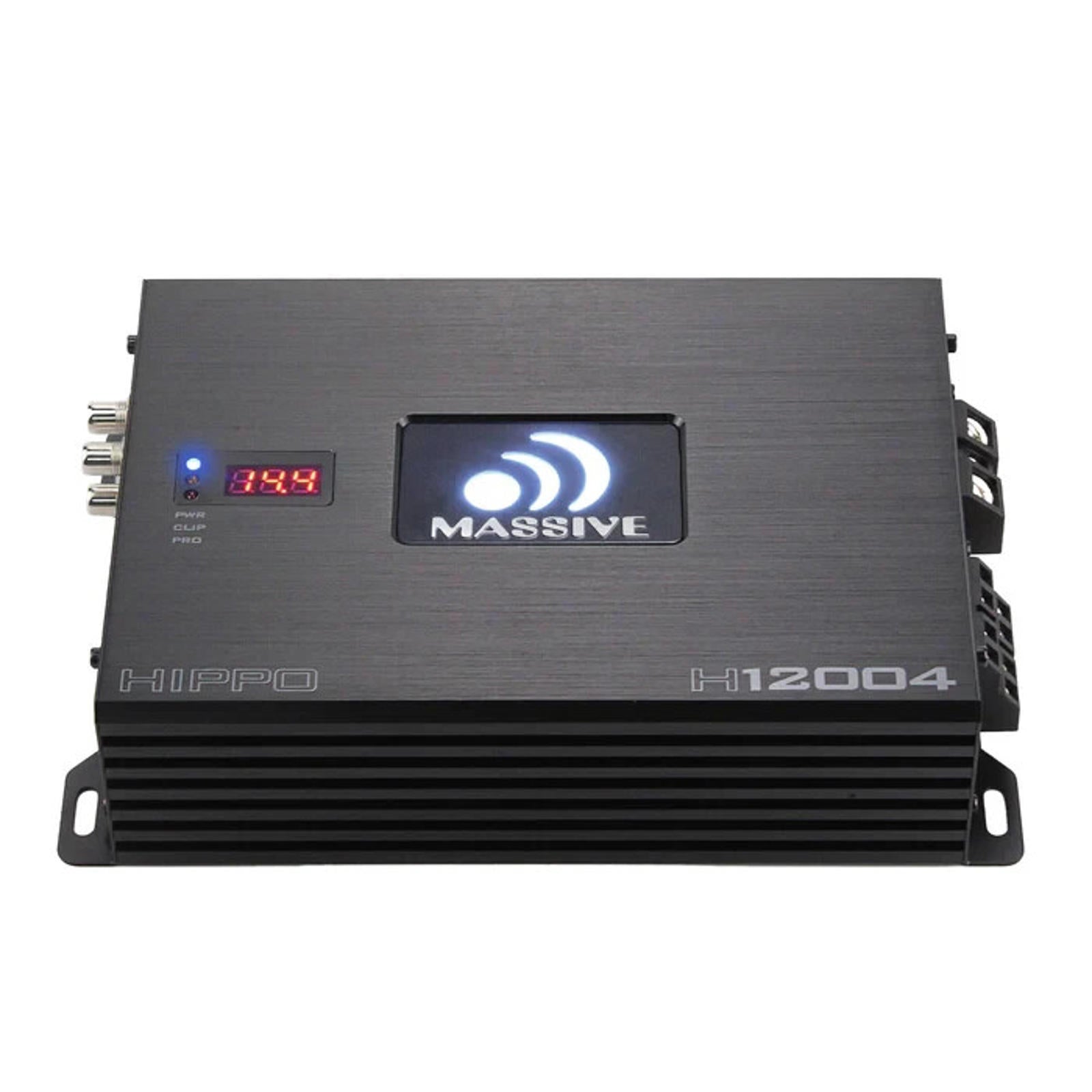Massive Audio Hippo H12004 200 WATT RMS X 4 @ 4 OHM 4 3 2 Channel AMPLIFIER