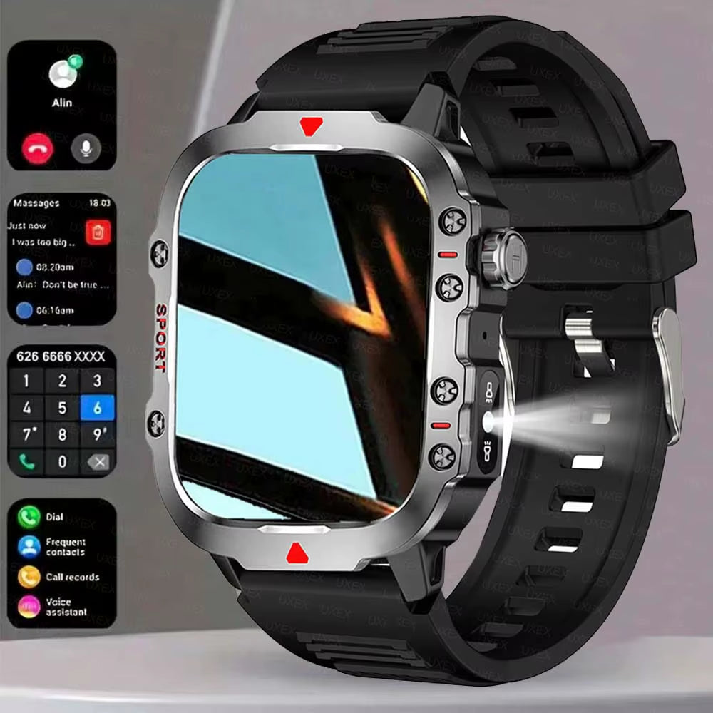 2026 New Smart Watch LED Light Wireless Call Dial Multi Sport Modes Call Message Alerts Custom Wallpaper Compatible Ios Android