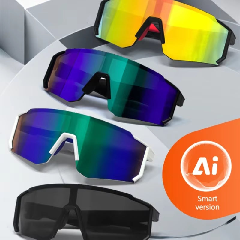 Qy-Pro1 Bluetooth Smart Sport Cycling Glasses AI Intelligent Translation Sunglasses Voice Remote Control Music Eyewear Waterproof Eyeglasses