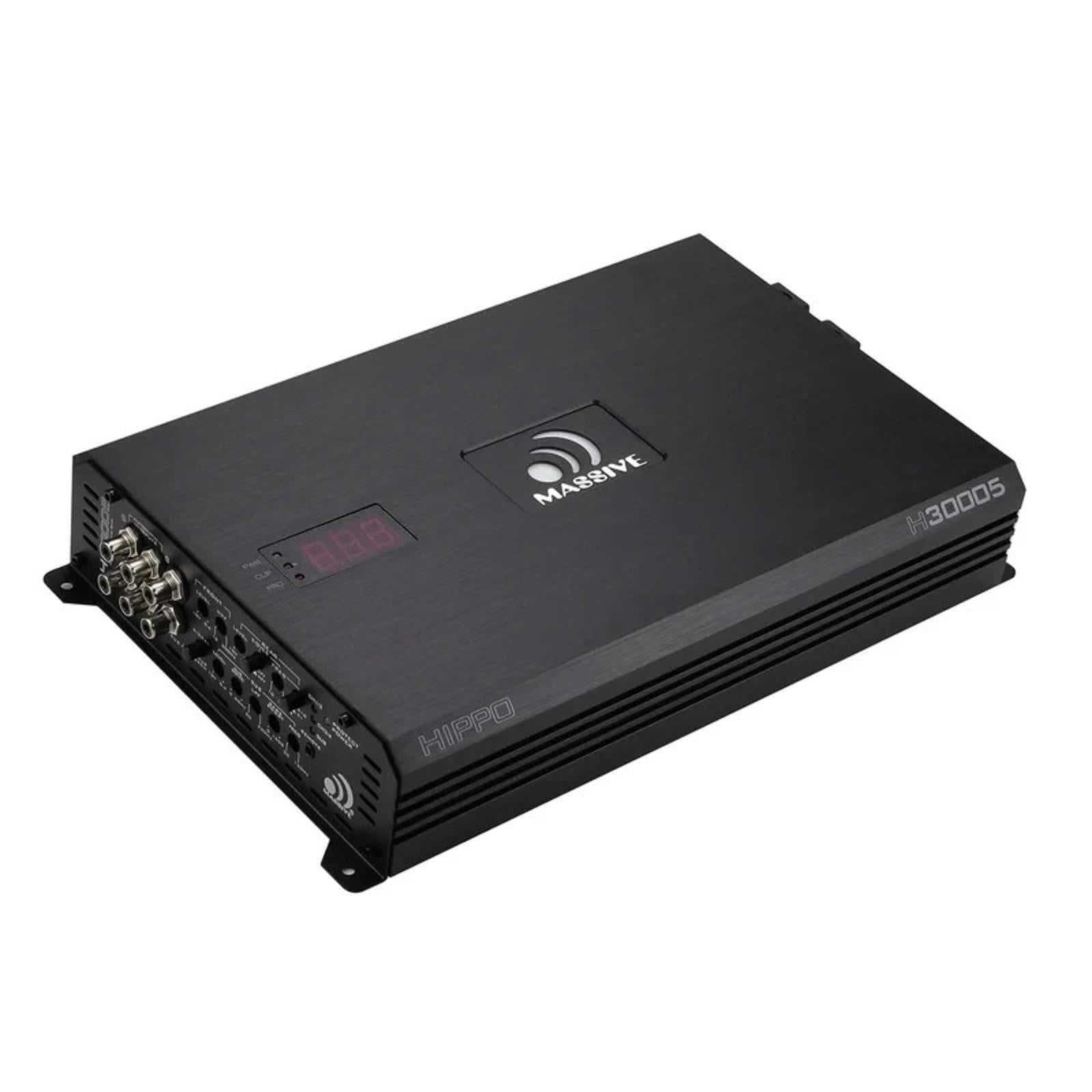 Massive Audio H30005 5 Channel AMPLIFIER 300 Watt RMS x 4 @ 2 Ohm + 1500W x 1