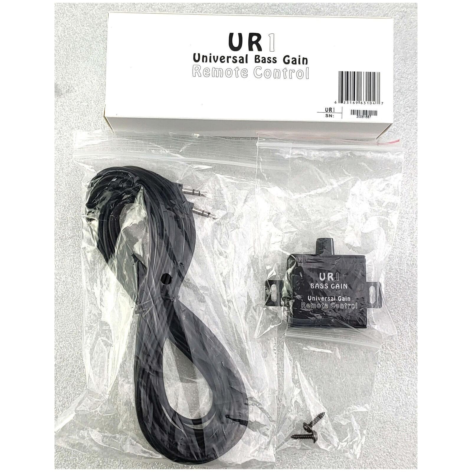 Massive Audio UR1 NANO BLOCK Amplifier Remote Gain Bass Control Knob New