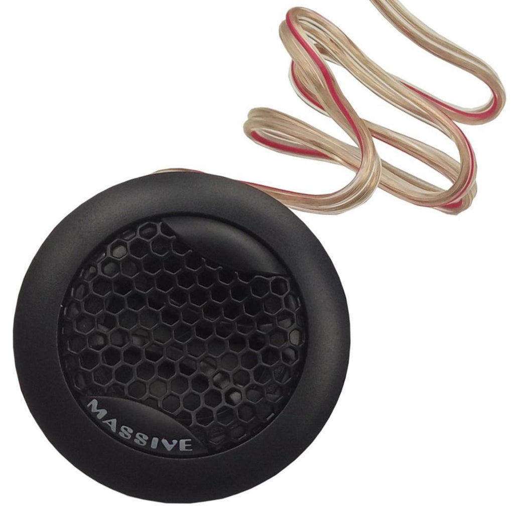 Massive Audio FK6 320 Watt 6.5" Component Speakers With Grilles & Tweeters