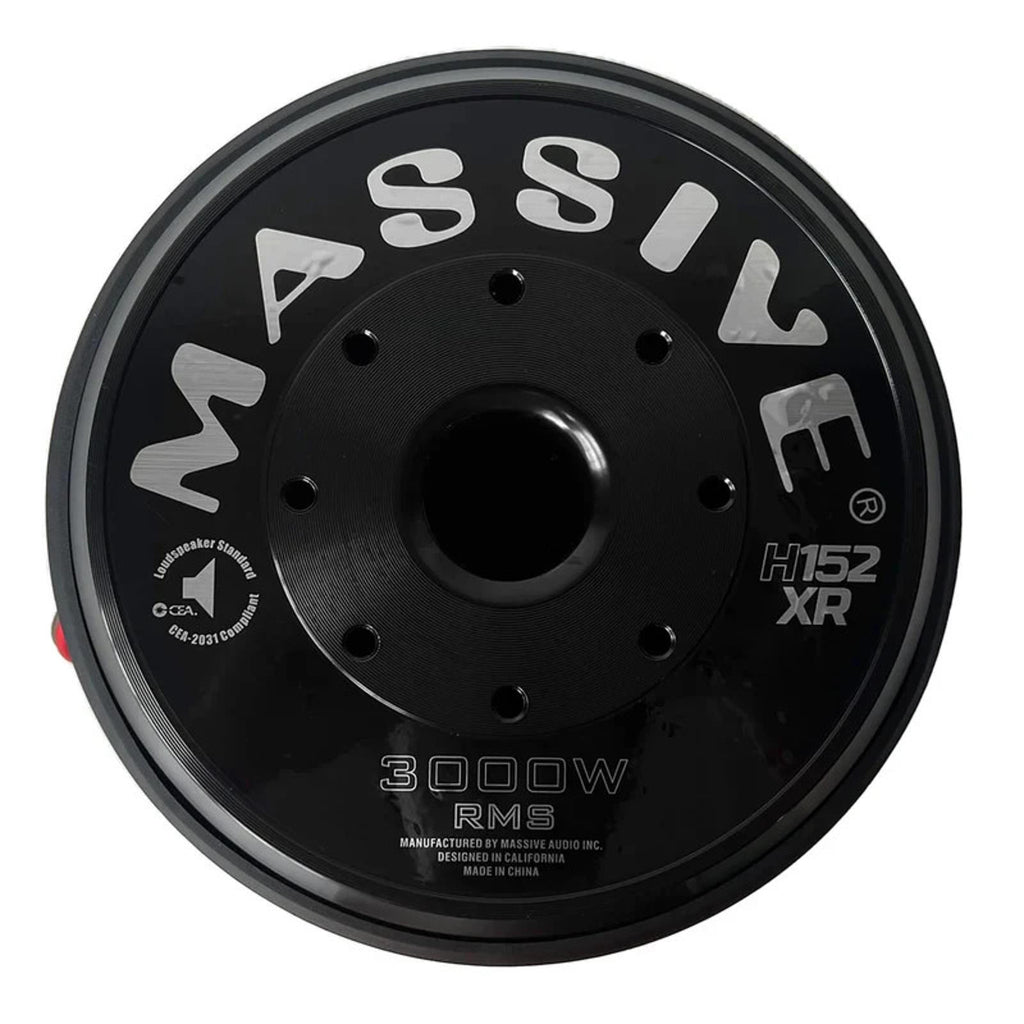 Massive Audio HIPPO H152XR 6000 Watt 15" Dual 2 Ohm Car Audio Subwoofer Mega Sub