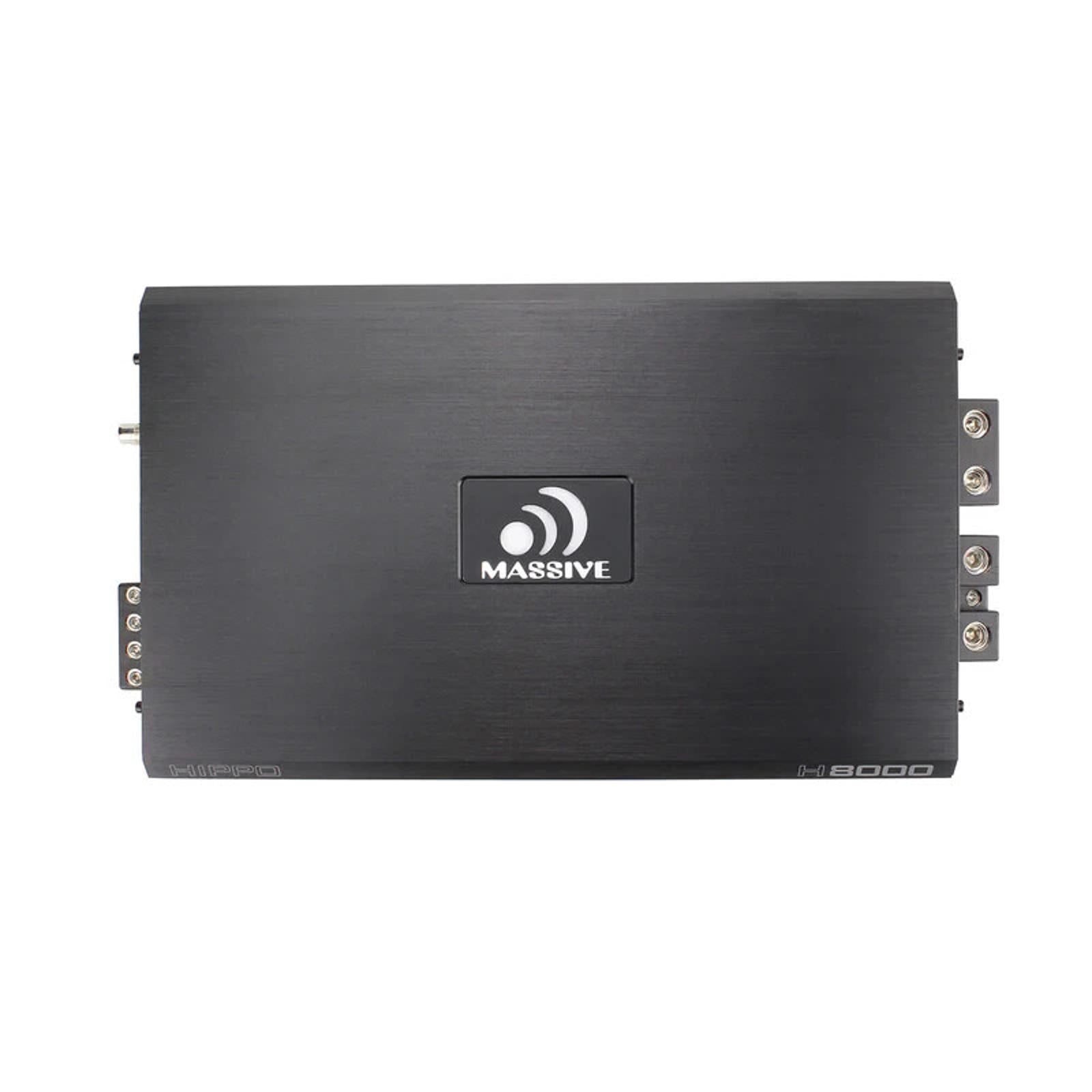 Massive Audio Hippo H8000 8000 WATT RMS X 1 @ 1 OHM MONO AMPLIFIER 16,000 W MAX