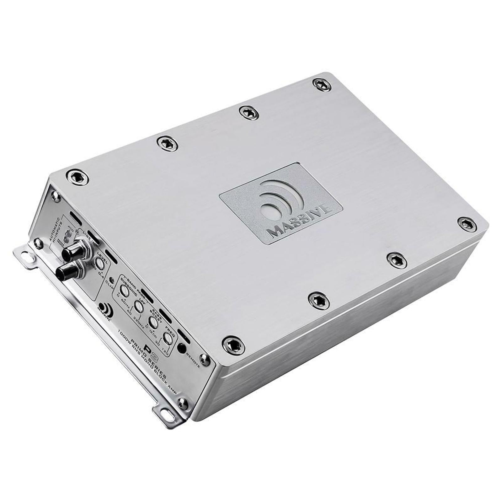 Massive Audio PRIMO P3 1000 WATTS RMS X 1 @ 1 OHM MONO CLASS D COMPACT AMPLIFIER