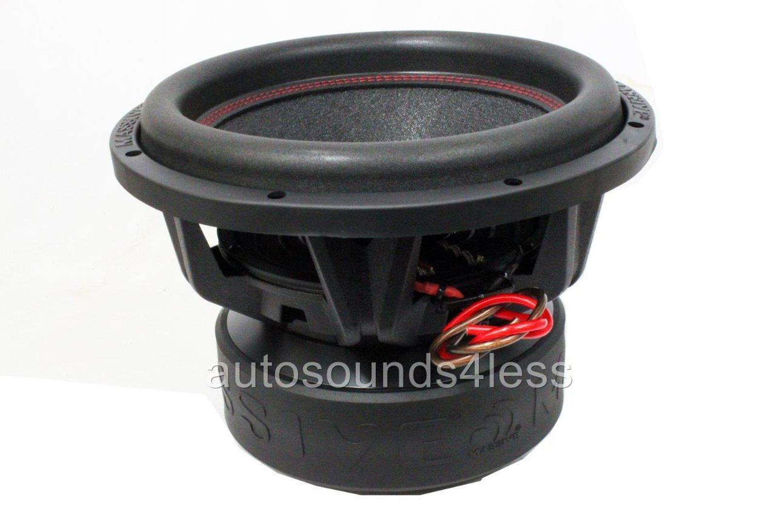 Massive Audio HIPPO XL 124 4000 Watt 12" Dual 4 Ohm Car Audio Subwoofer New XL