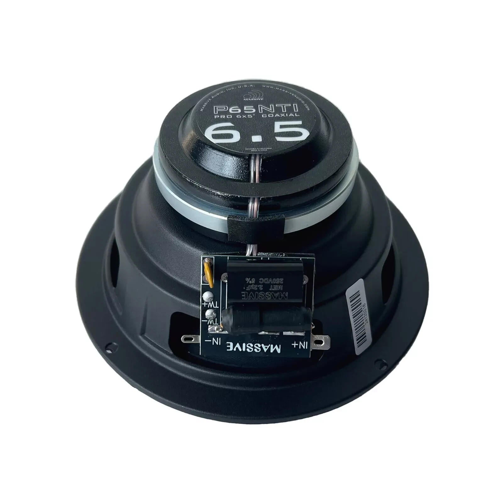 Massive Audio P65NTI 6.5" MidBass Pro Audio 2 Way Neodymium Weatherproof Speaker