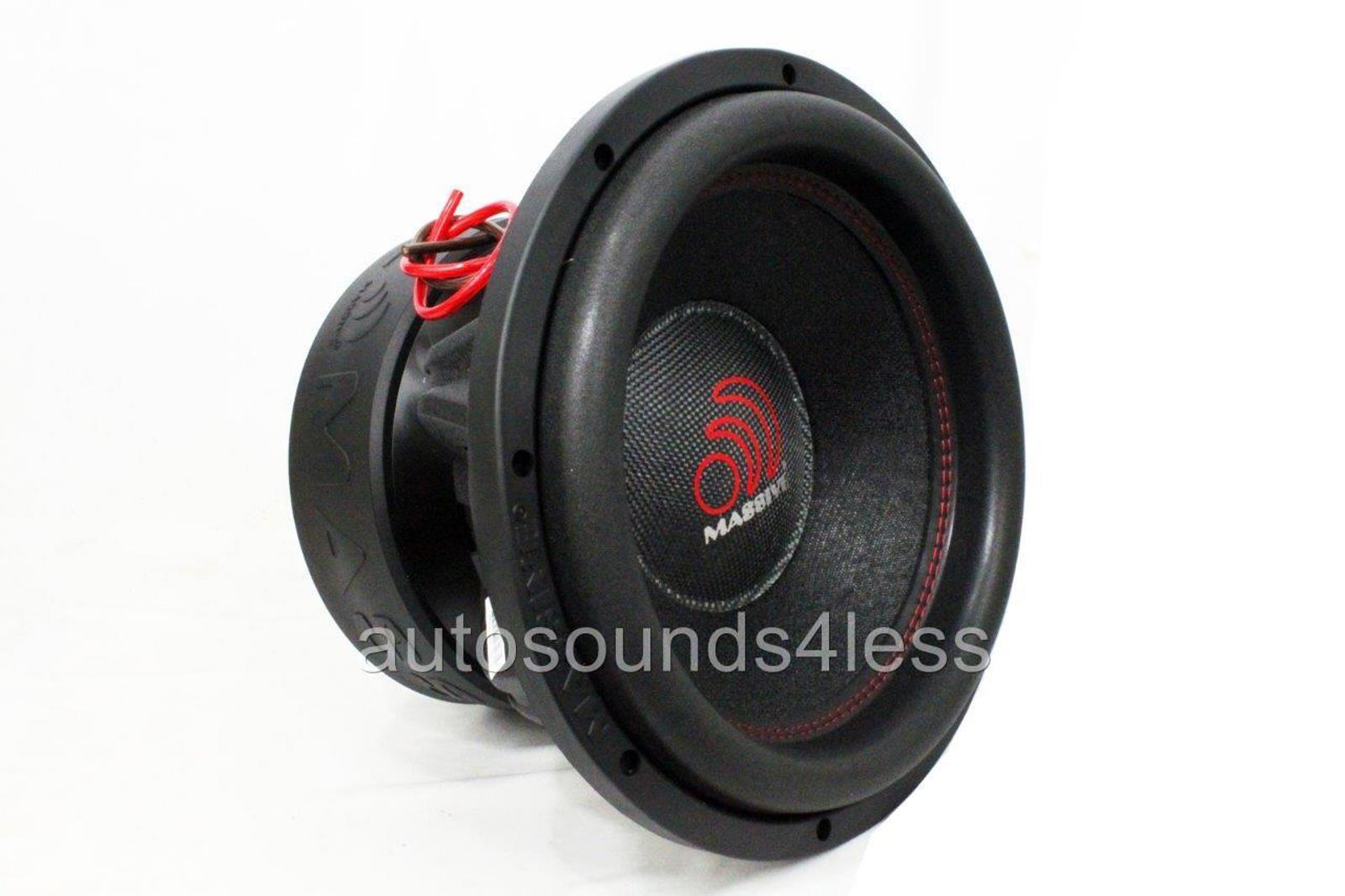 Massive Audio HIPPO XL 124 4000 Watt 12" Dual 4 Ohm Car Audio Subwoofer New XL