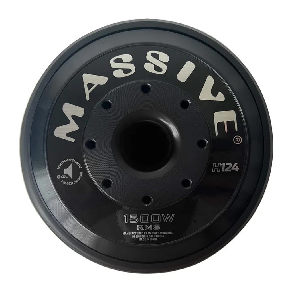 Massive Audio HIPPO H124 3000 Watt 12" Dual 4 Ohm 3" VC MEGA Subwoofer 1500W RMS