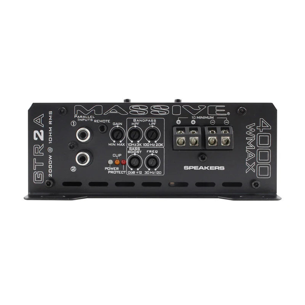 Massive Audio GTR2A 4000 Watt Monoblock Compact Amplifier Class D 2030 Watt RMS