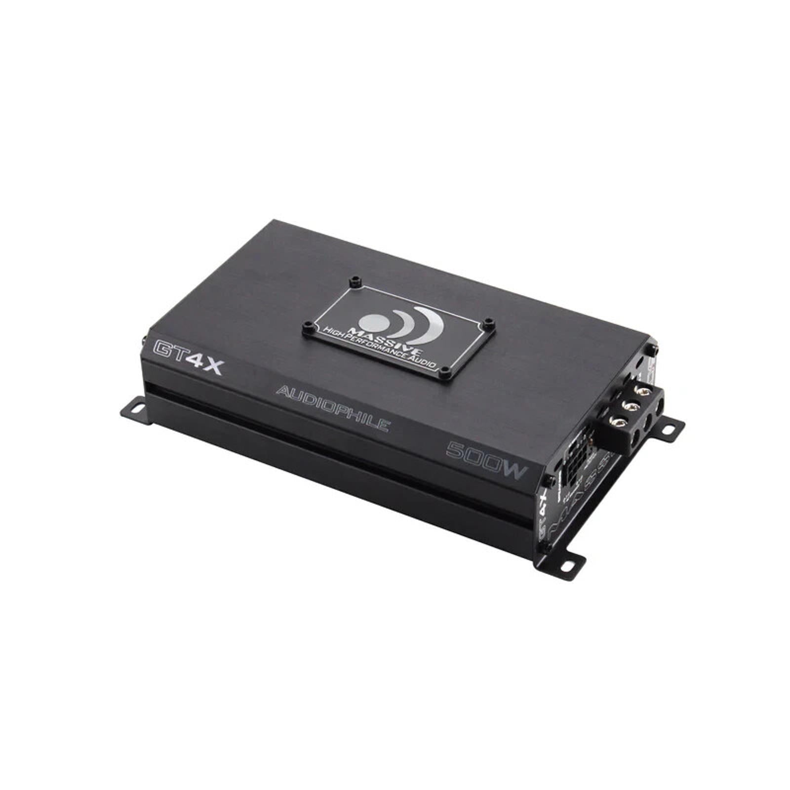 Massive Audio GT GT4X 120 Watt RMS X 4 @ 2 OHM 4 Channel Compact Mega Amplifier