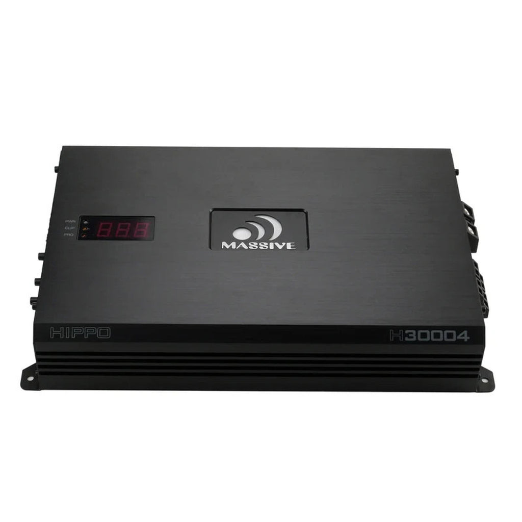 Massive Audio Hippo H30004 700 WATT RMS X 4 @ 2 OHM 4 3 2 Channel AMPLIFIER