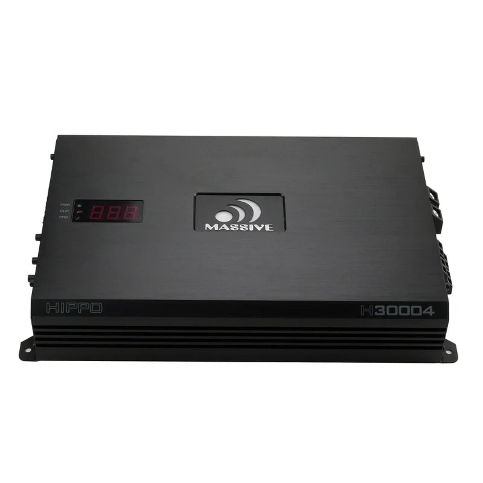 Massive Audio Hippo H30004 700 WATT RMS X 4 @ 2 OHM 4 3 2 Channel AMPLIFIER