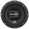 Pair Massive Audio MX65S 100 Watt 6.5" 3-Way Shallow Speakers 6-1/2" W/ Grilles