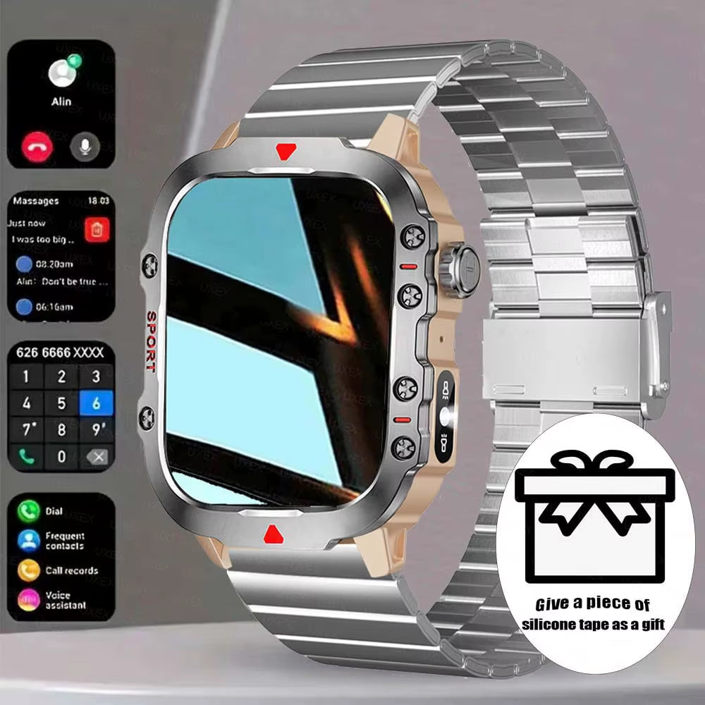 2026 New Smart Watch LED Light Wireless Call Dial Multi Sport Modes Call Message Alerts Custom Wallpaper Compatible Ios Android