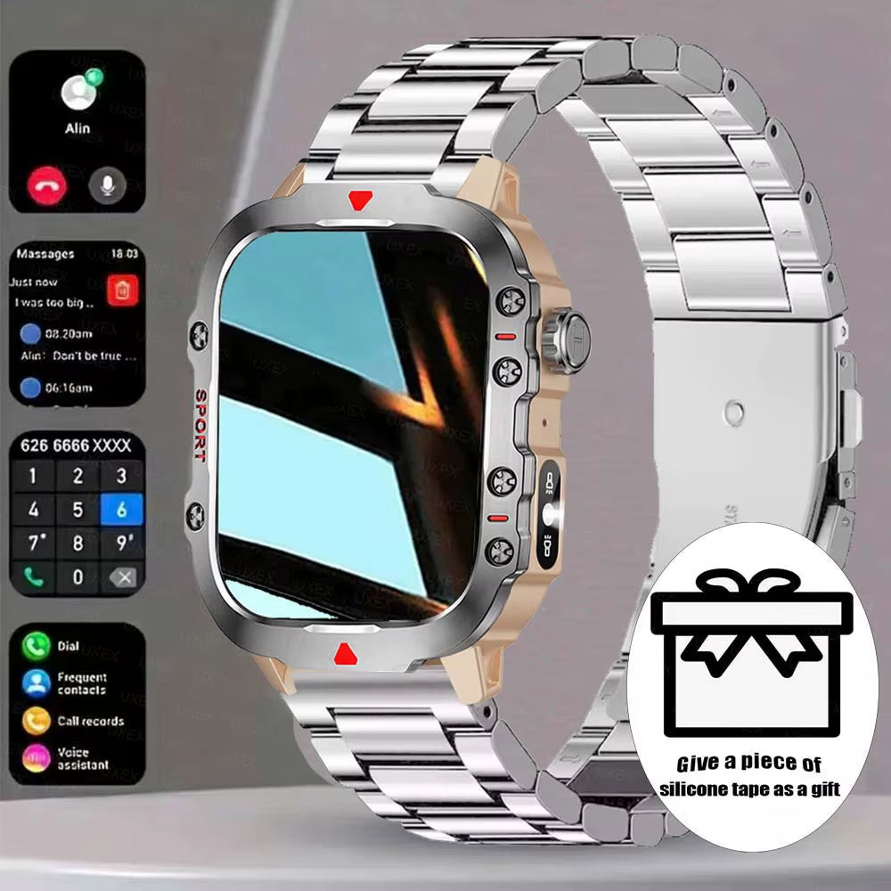 2026 New Smart Watch LED Light Wireless Call Dial Multi Sport Modes Call Message Alerts Custom Wallpaper Compatible Ios Android