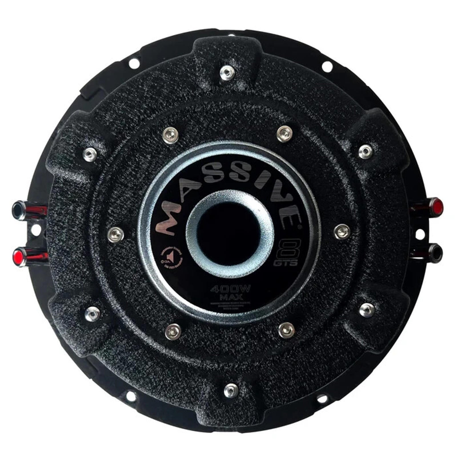 Massive Audio GTS8 8" 250 Watt RMS Dual 4 Ohm Shallow Mount Depth Subwoofer