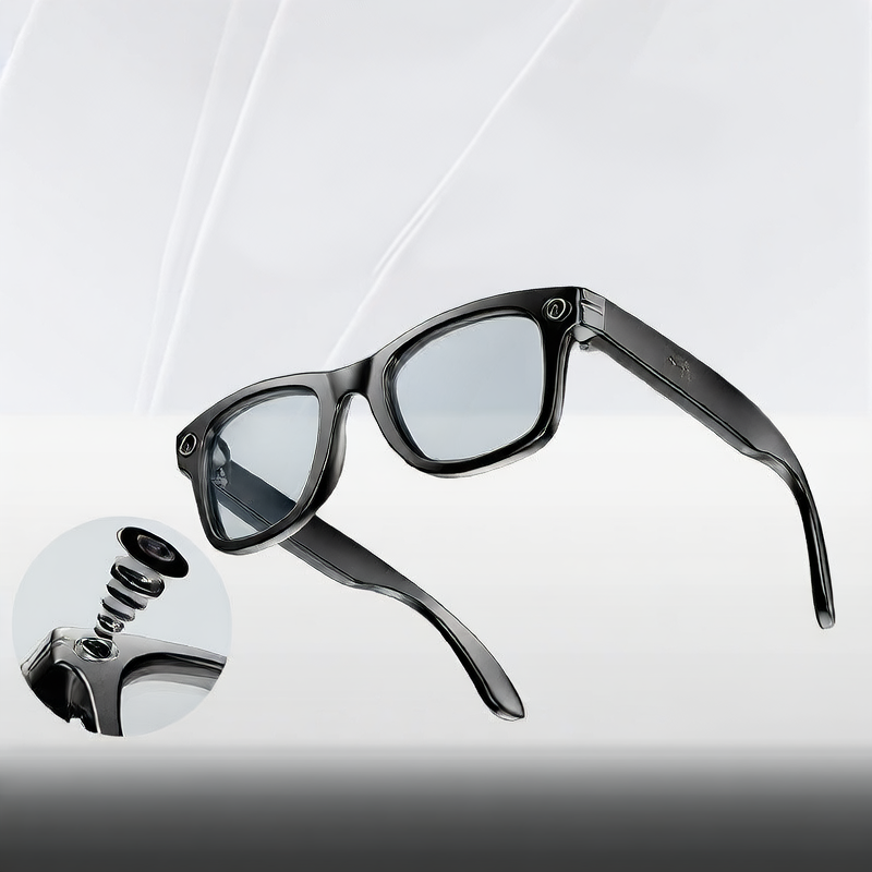 AI Smart Glasses 8MP Camera Language Translation Bluetooth Music Android IOS Compatible IP65 Waterproof
