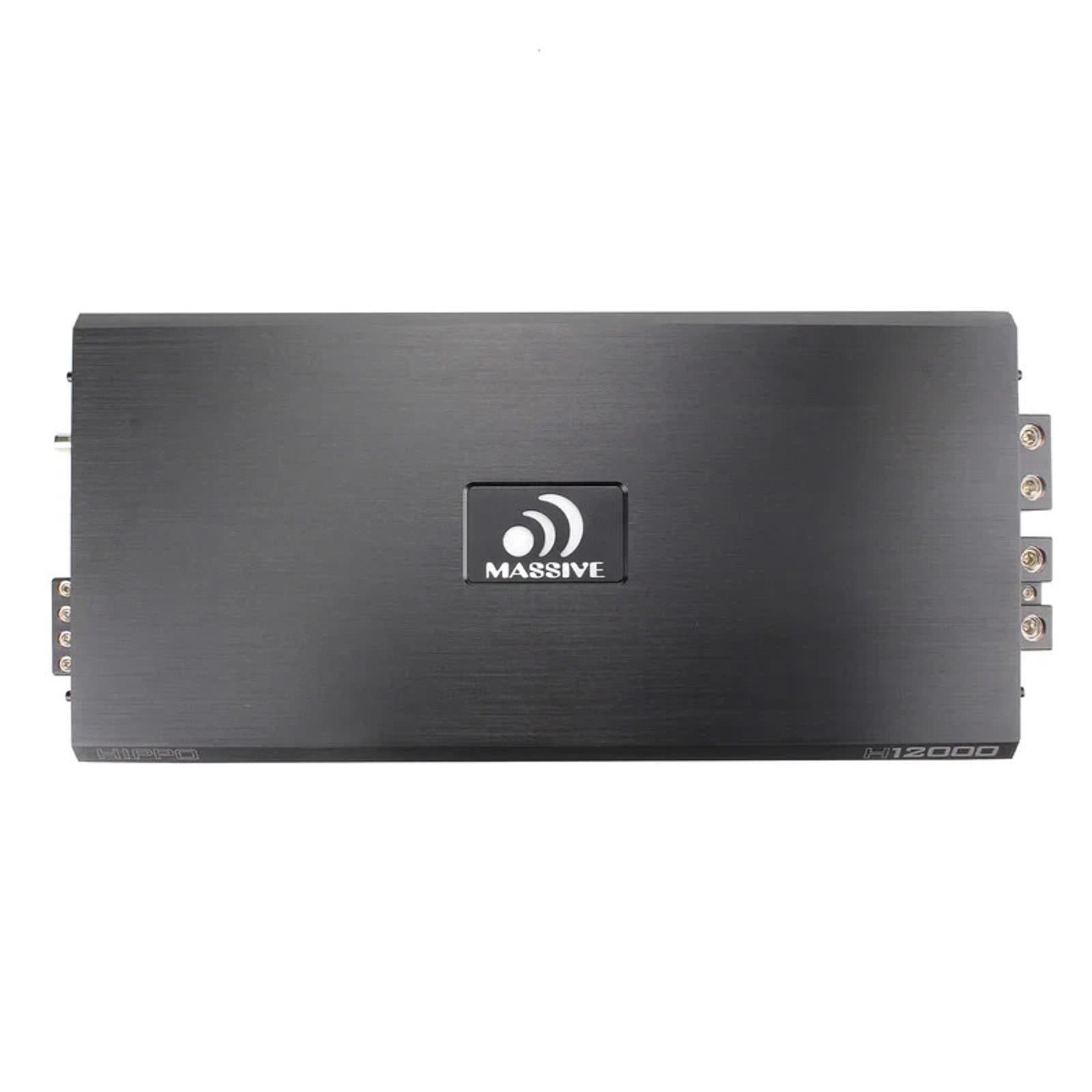Massive Audio H12000 12,000 WATT RMS X 1 @ 1 OHM MONO AMPLIFIER 24,000 Watt MAX