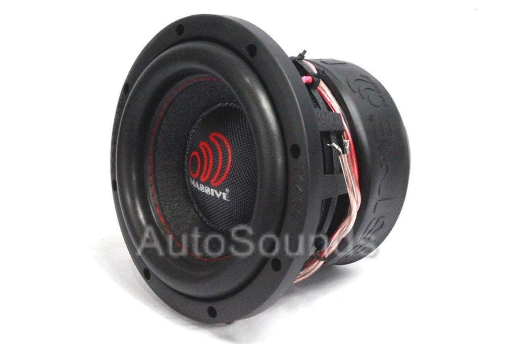 Massive Audio HIPPO 84 V2 Hippo Series 1000 Watt 8" Dual 4 Ohm Audio Subwoofer