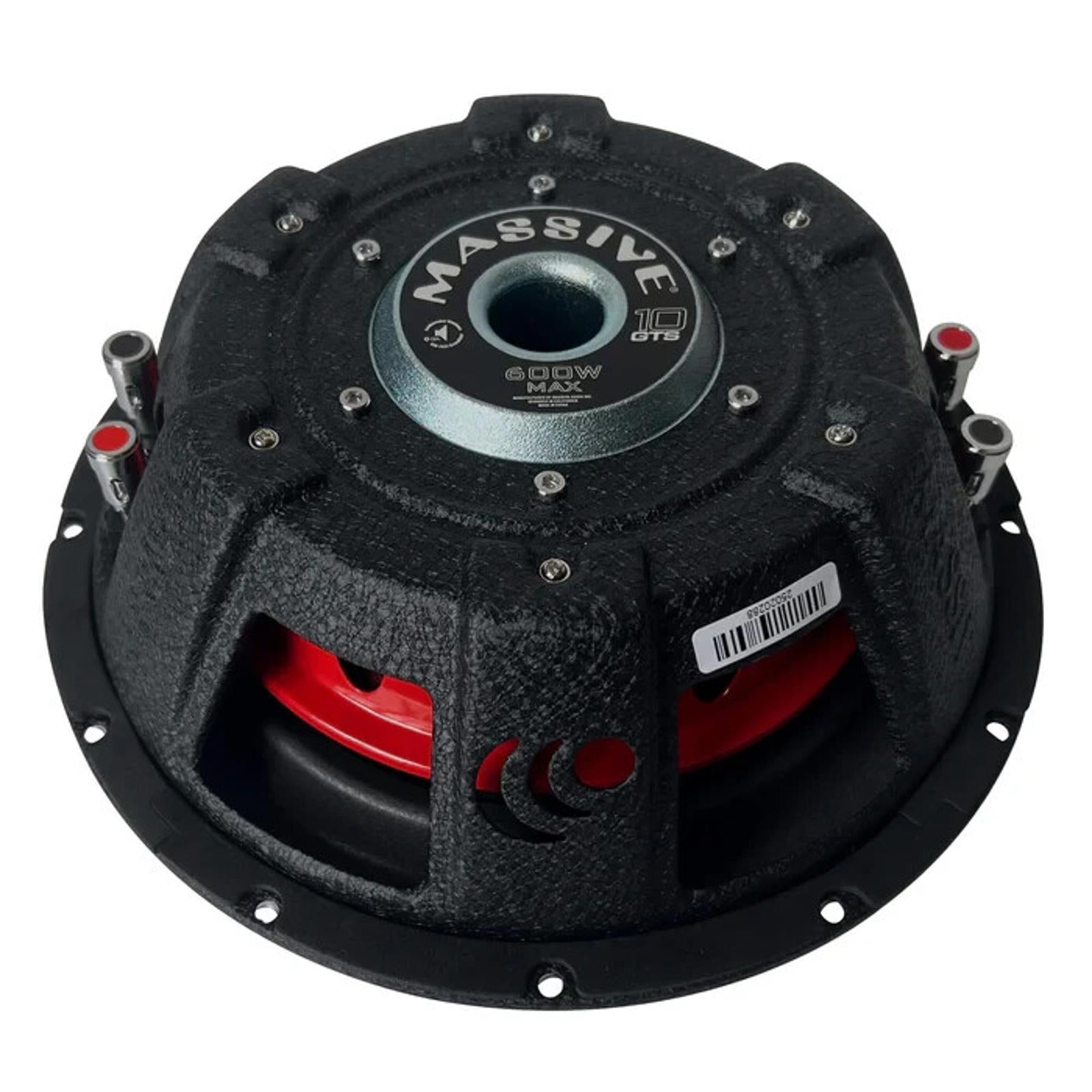 Massive Audio GTS10 10" 300 Watt RMS Dual 4 Ohm Shallow Mount Depth Subwoofer
