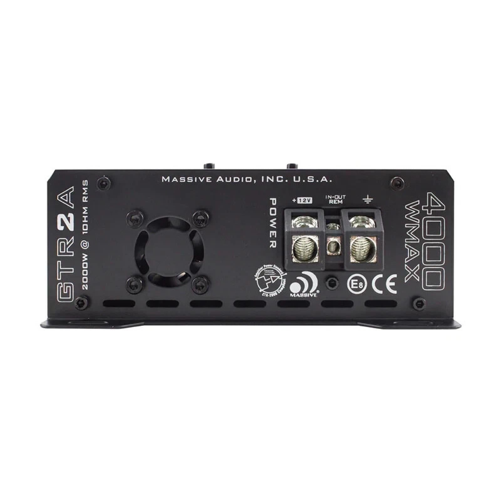 Massive Audio GTR2A 4000 Watt Monoblock Compact Amplifier Class D 2030 Watt RMS