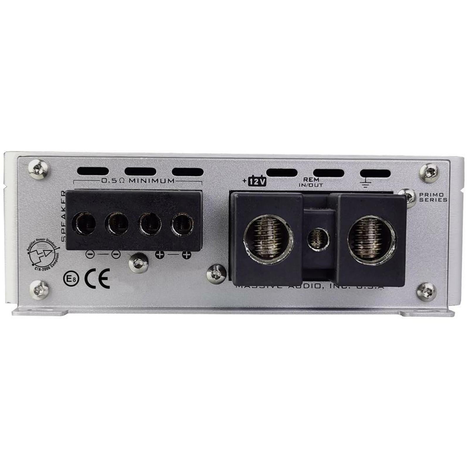 Massive Audio PRIMO P8 3500 WATTS RMS X 1 @ .5 OHM MONO CLASS D MEGA AMPLIFIER